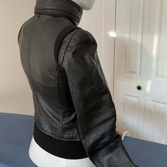 Rudsak Black Leather Jacket - Picture 2 of 5